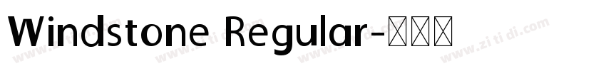 Windstone Regular字体转换